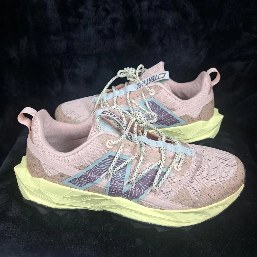 New Balance Tektrel Shoes Mens 8.5 Womens 10 Brown Yellow Trail Running WTTTRLH1